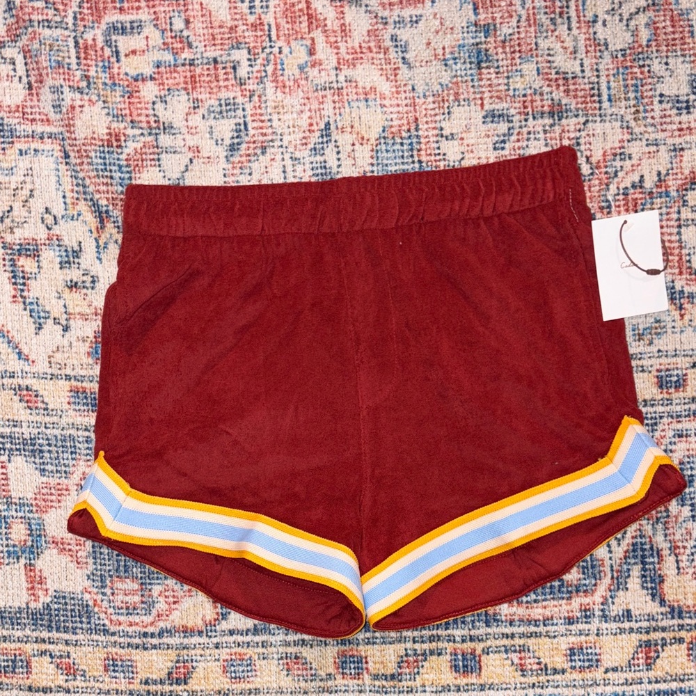 Cadets Casita Terry Shorts in Red SZ 8/10 (28-31” Waist) NWT